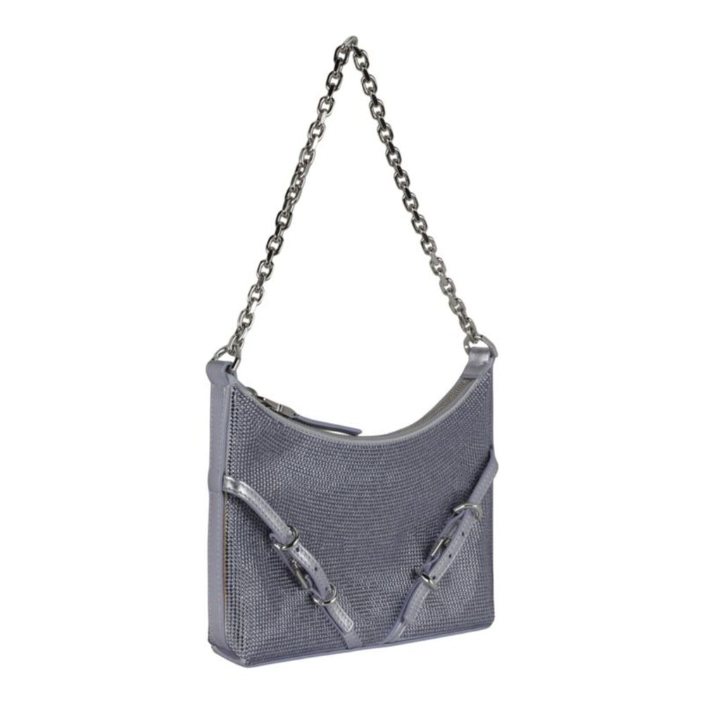 Givenchy Mini Voyou Party Shoulder Bag In Satin And Strass Purple Womens - Picture 2 of 6